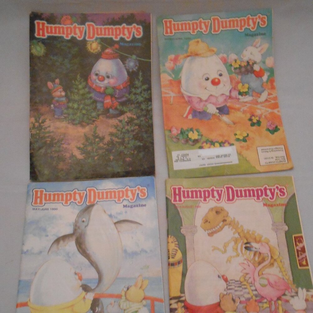 Vintage Humpty Dumpty's Magazine Lot, 1987/1990, Children's Magazines, Lot Of 4